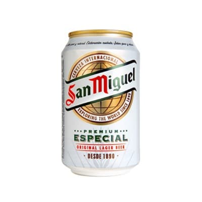 Cervesa SAN MIGUEL, llauna 33 cl.