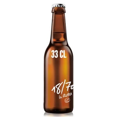Cervesa 18/70 ampolla, 33 cl