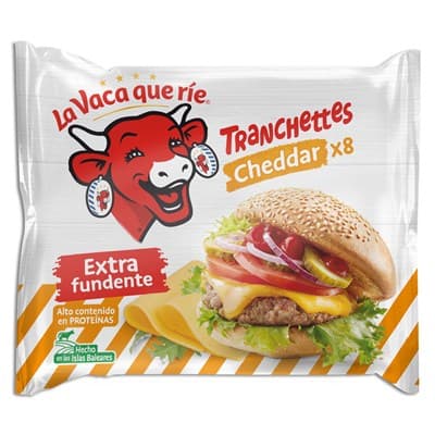 Formatge cheddar TRANCHETTES 8 llenques, 150 grams