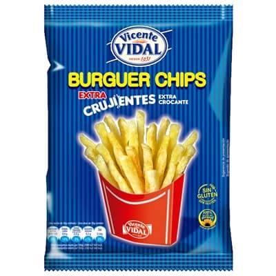 Patates fregides burger chips VIDAL, 95 grams